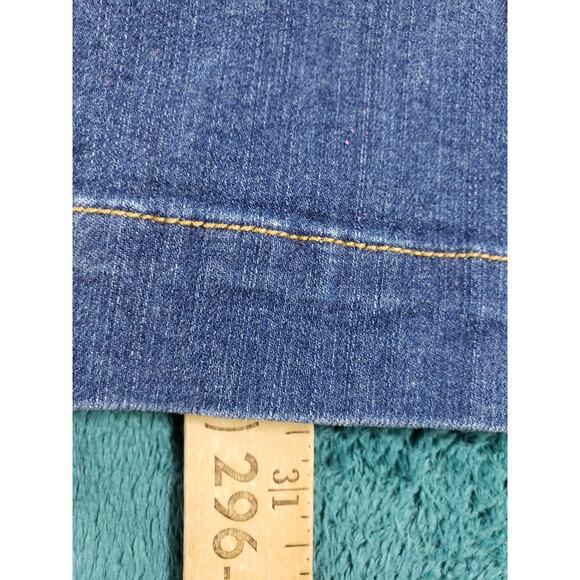 Torrid Jeans Size 18 Womens Blue Elastic Waist Stretch Wide Leg A Line Flare - Picture 8 of 12